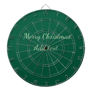 Frohe Weihnachten grüne einfache Solo-Hintergrund- Dartscheibe