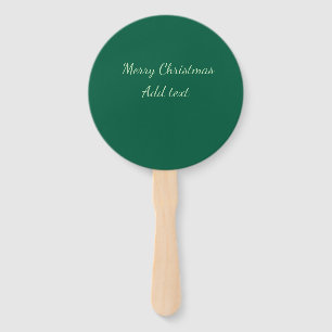 Frohe Weihnachten grüne einfache Solo-Hintergrund- Fächer