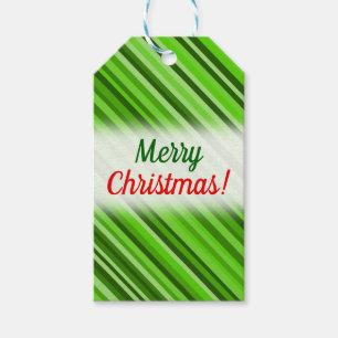 "Frohe Weihnachten!" + Grüne Geschenkanhänger