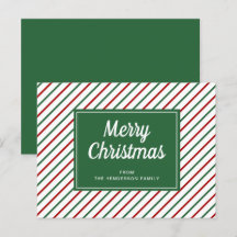 Frohe Weihnachten Grüne Streifen