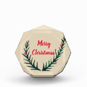 Frohe Weihnachten, Grüne Twigs Fotoblock (Vorderseite)