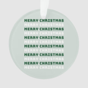 Frohe Weihnachten, grüne Weihnachten, Feiertage Ornament