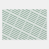 Frohe Weihnachten, grüne Weihnachtskunst, Urlaub Geschenkpapier Set (Vorderseite 3)