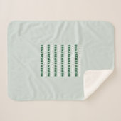 Frohe Weihnachten, grüne Weihnachtskunst, Urlaub Sherpadecke (Vorderseite (Horizontal))