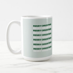 Frohe Weihnachten, grüne Weihnachtskunst, Weihnach Kaffeetasse