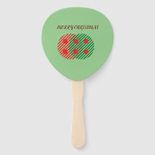 Frohe Weihnachten Grünen Hand Fan Fächer