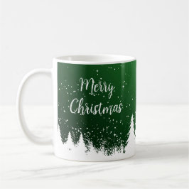 Frohe Weihnachten Grüner Becher Kaffeetasse