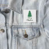 Frohe Weihnachten - grüner Glitzer Button (Beispiel)