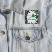 Frohe Weihnachten - grüner Glitzer Button (Beispiel)