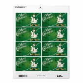 Frohe Weihnachten Grüner Schneemann Geschenktag (Vorne)