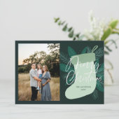 Frohe Weihnachten Grüner Strumpf (Stehend Vorderseite)