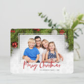 Frohe Weihnachten | Grünpflanzen und Ornamente 3 F (Stehend Vorderseite)