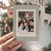 Frohe Weihnachten Grünstreifen Foto Personalisiert