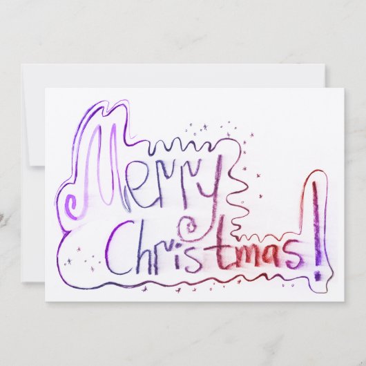 Frohe Weihnachten Gruß Handschrift (Vorderseite)