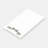 Frohe Weihnachten Gruß Mistleton und Kiefernreath Post-it Klebezettel (angewinkelt)