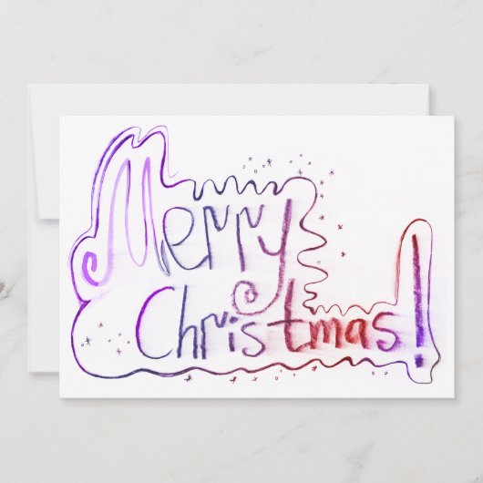 Frohe Weihnachten Gruß pastellfarbenen Handling (Vorderseite)