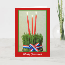 Frohe Weihnachten, Grußkarte Feiertagskarte