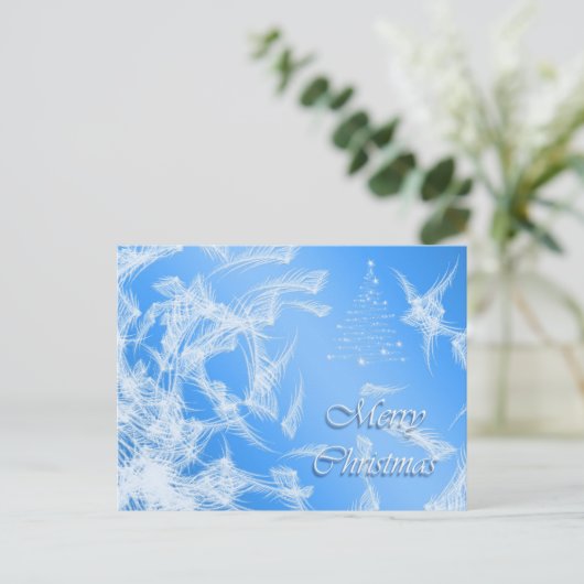 Frohe Weihnachten. Grußkarte. Feiertagspostkarte (Stehend Vorderseite)