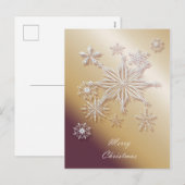 Frohe Weihnachten. Grußkarte. Feiertagspostkarte (Vorne/Hinten)