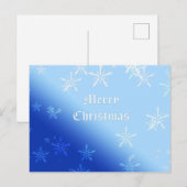 Frohe Weihnachten. Grußkarte. Feiertagspostkarte (Vorne/Hinten)