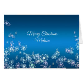 Frohe Weihnachten. Grußkarte. Name