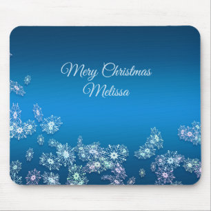 Frohe Weihnachten. Grußkarte. Name Mousepad