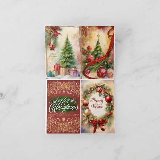 Frohe Weihnachten Grußkarten Dankeskarte (Innenseite)