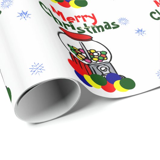 Frohe Weihnachten Gumballs Geschenkpapier (Rolleneckpunkt)