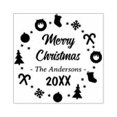 Frohe Weihnachten Gummistempel (Prägung)
