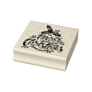 Frohe Weihnachten Gummistempel