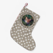 Frohe Weihnachten Gute Katze Niedlich Funny Add Pe Kleiner Weihnachtsstrumpf (Vorderansicht (hängend))