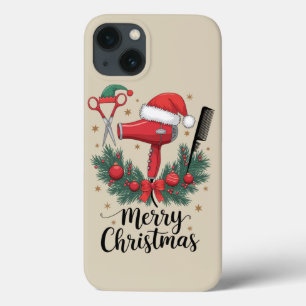 Frohe Weihnachten Hairstylist Friseur Xmas Haare  Case-Mate iPhone Hülle