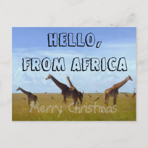 Frohe Weihnachten hallo von Afrika Hakuna Matata