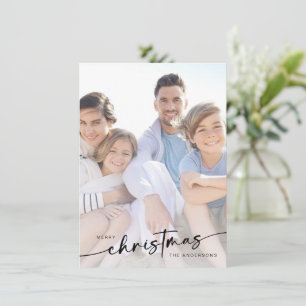Frohe Weihnachten Handgeschriebene Foto 