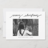Frohe Weihnachten - Handgeschriebene Minimalistisc (Vorderseite)