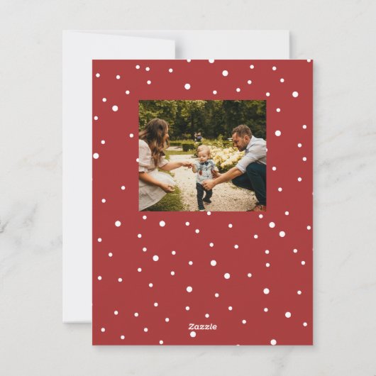 Frohe Weihnachten handgeschriebenes Foto (Rückseite)