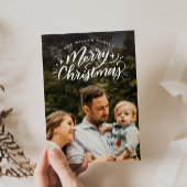 Frohe Weihnachten handgeschriebenes Foto