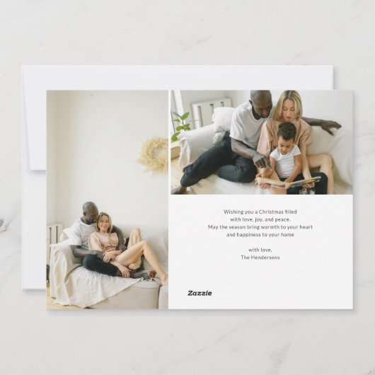 Frohe Weihnachten Handgeschriebenes Script 7 Foto (Rückseite)