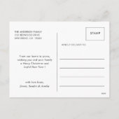 Frohe Weihnachten handgeschriebenes Script Foto Ho (Rückseite)