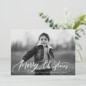Frohe Weihnachten handgeschriebenes Script Overlay (Stehend Vorderseite)
