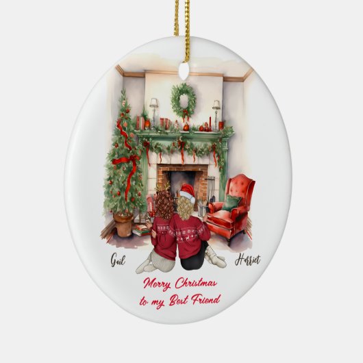 Frohe Weihnachten Handmade Weihnachtsschmuck (Rechts)