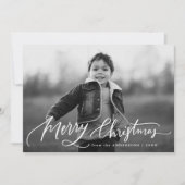 Frohe Weihnachten Handschrift 2 Foto (Vorderseite)