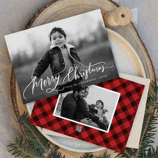 Frohe Weihnachten Handschrift 2 Foto