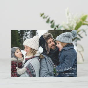 Frohe Weihnachten Handschrift Einfaches Foto