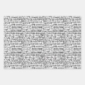 Frohe Weihnachten handschriftlich Geschenkpapier Set (Vorderseite 3)