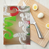 Frohe Weihnachten Handtuch (Viertel Falte)