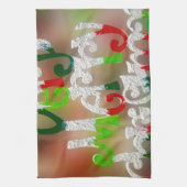 Frohe Weihnachten Handtuch (Vertikal)