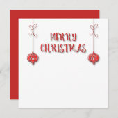 Frohe Weihnachten Hanging Ornaments Personalisiert (Vorne/Hinten)