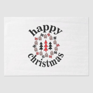 Frohe Weihnachten Happy Christmas Seidenpapier