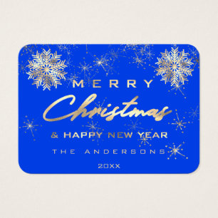 Frohe Weihnachten Happy Holiday Name Royal Blue Go